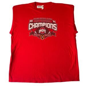 Alstyle Apparel & Activewear Men T-shirt size 2XL National Champion Football Red